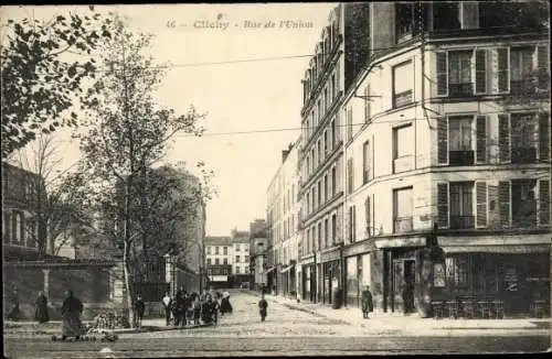 Ak Clichy Hauts de Seine, Rue de l'Union