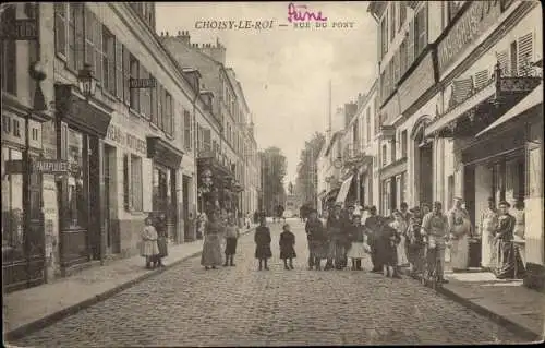 Ak Choisy Le Roi Val de Marne, Rue du Pont