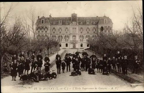 Ak Saint Aignan Loir et Cher, L'Ecole Superieure de Garcons