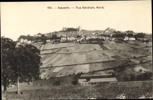 Ak Sancerre Cher, Vue Generale Nord