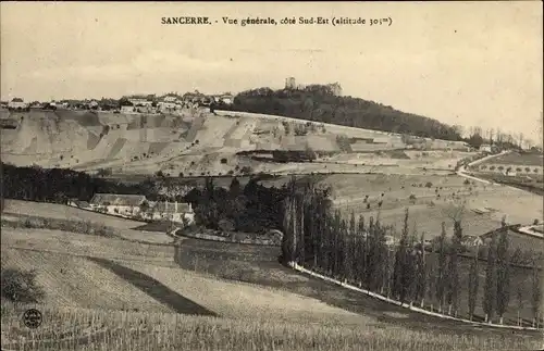 Ak Sancerre Cher, Vue generale, cote Sud Est