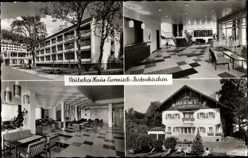 Ak Garmisch Partenkirchen in Oberbayern, Deutsches Haus