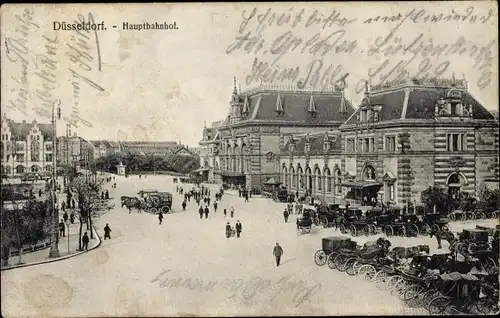 Ak Düsseldorf am Rhein, Hauptbahnhof