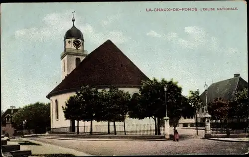 Ak La Chaux de Fonds Kanton Neuenburg, L'Eglise Nationale