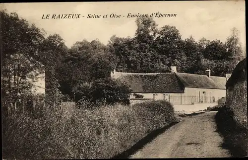 Ak Raizeux Yvelines, Straßenpartie, Gebäude