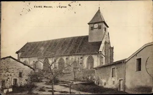 Ak Fains Meuse, L'Eglise