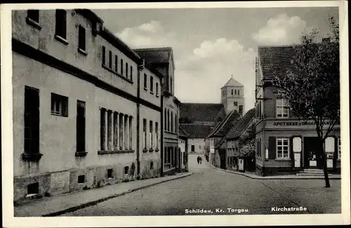 Ak Belgern Schildau Nordsachsen, Kirchstraße