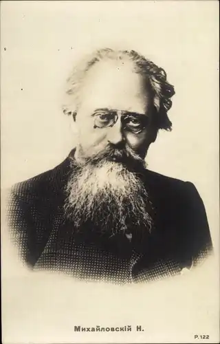 Ak Schriftsteller Nikolaj K. Michajlovskij, Portrait