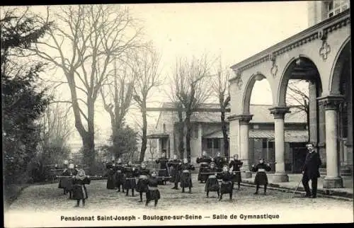 Ak Boulogne sur Seine Hauts de Seine, Pensionat Saint Joseph, Salle de Gymnastique