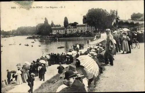 Ak Joinville le Pont Val de Marne, Les Regates