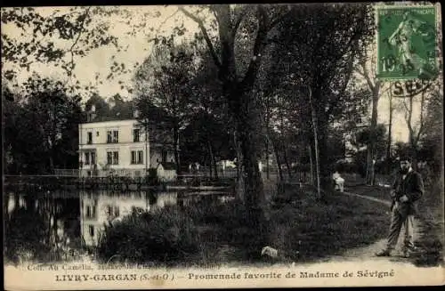 Ak Livry Gargan Seine Saint Denis, Promenade favorite de Madame de Sevigne