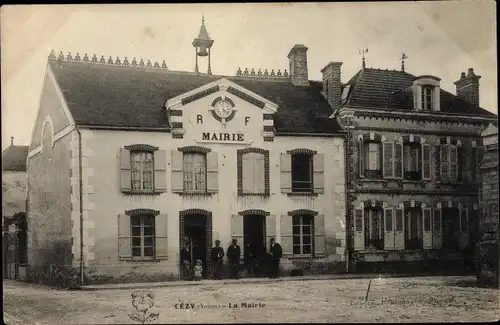 Ak Cézy Yonne, La Mairie