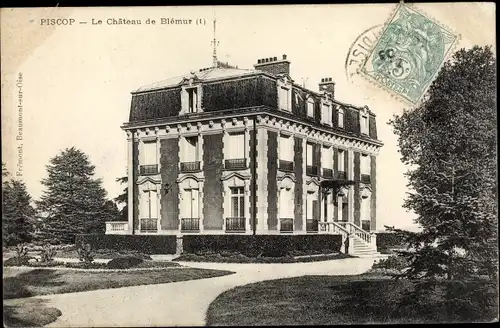 Ak Piscop Val d Oise, Chateau de Blemur