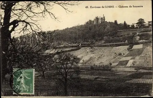 Ak Cosne Cours sur Loire Bannay Cher, Chateau de Sancerre