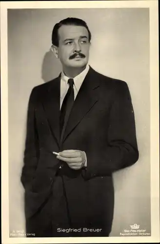 Ak Schauspieler Siegfried Breuer