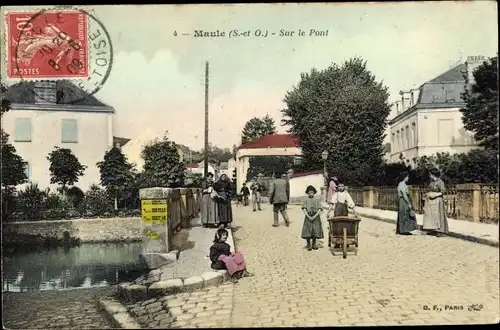 Ak Maule Yvelines, Sur le Pont