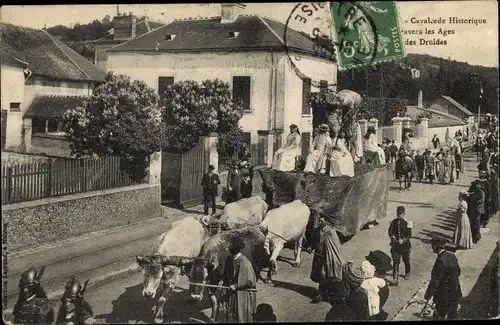 Ak Maule Yvelines, Cavalcade Historique, Druides, Festumzug