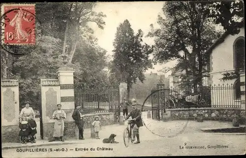 Ak Goupillières Yvelines, Entrée du Chateau