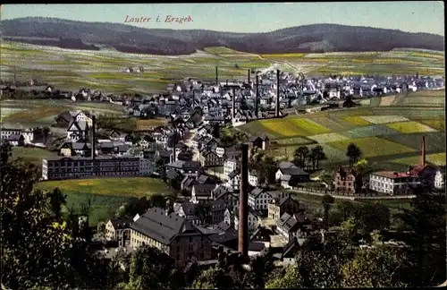 Ak Lauter Bernsbach im Erzgebirge Sachsen, Stadtansicht