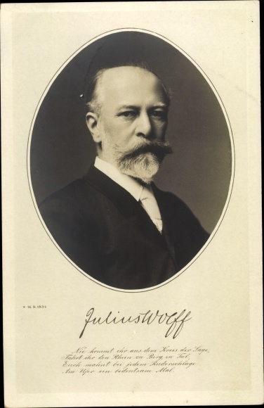 Ak Schriftsteller Julius Wolff, Portrait Nr. 2573050 oldthing