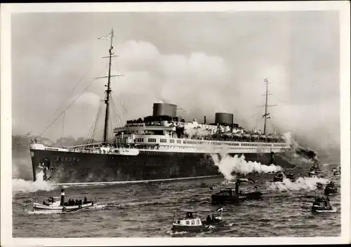 Ak Dampfer Europa, Norddeutscher Lloyd Bremen