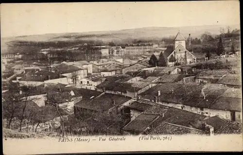 Ak Fains Meuse, Vue generale