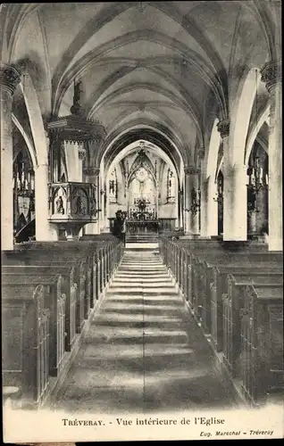 Ak Tréveray Meuse, Vue interieure de l'Eglise