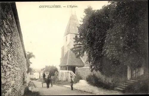 Ak Goupillières Yvelines. L'Eglise