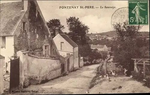 Ak Fontenay Saint Père Yvelines, Le Saussaye