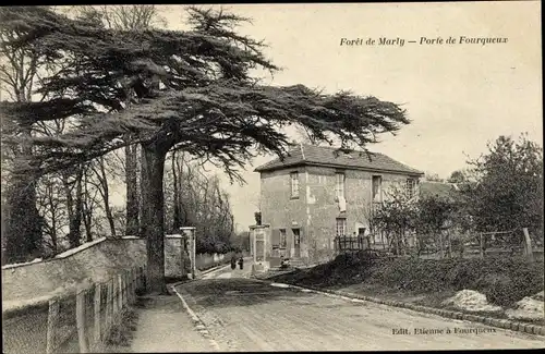 Ak Fourqueux Yvelines, Porte de Ville