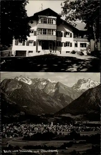 Ak Tiefenbach Oberstdorf im Oberallgäu, Gesamtansicht, Gasthof Wasach