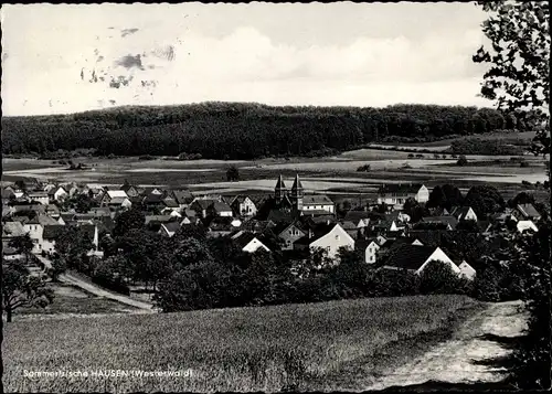 Ak Hausen Waldbrunn Westerwald, Gesamtansicht