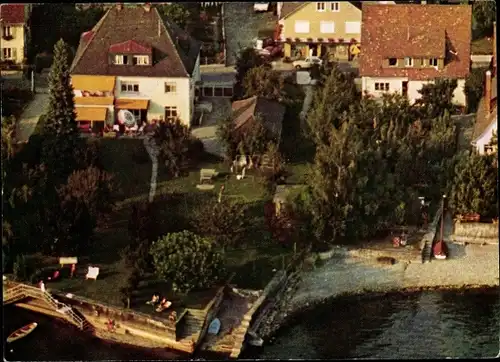 Ak Hagnau am Bodensee, Strandhaus Dimmeler, Vogelschau