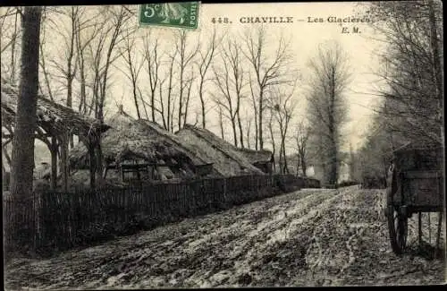 Ak Chaville Hauts de Seine, Les Glacieres