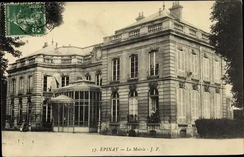 Ak Epinay sur Seine Seine Saint Denis, Le Mairie