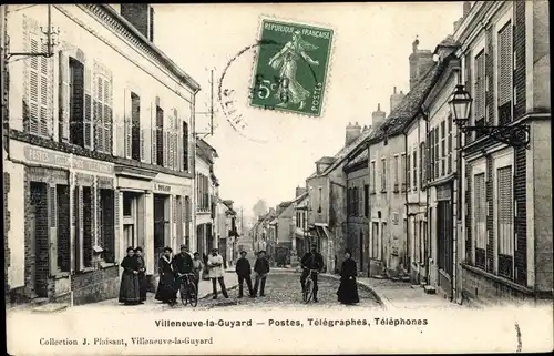 Ak Villeneuve la Guyard Yonne, Postes, Telegraphes, Telephones