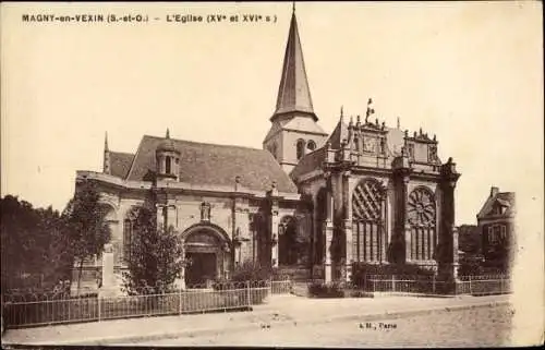 Ak Magny en Vexin Val-d’Oise, L'Eglise