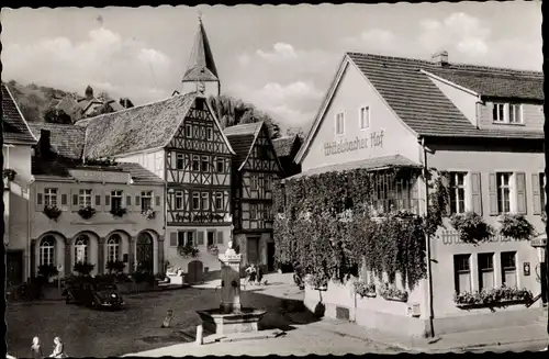 Ak Bad Orb in Hessen, Marktplatz, Wittelsbacher Hof