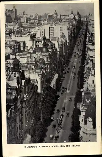 Ak Buenos Aires Argentinien, Avenida de Mayo