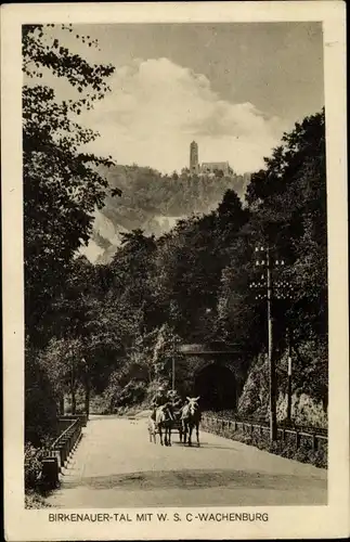 Ak Weinheim an der Bergstraße Baden, Birkenauer Tal mit Wachenburg