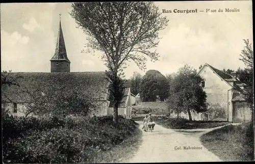 Ak Bas Courgent Yvelines, Place du Moulin