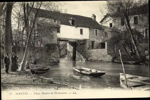 Ak Mantes Yvelines, Vieux Moulin de Dennemont
