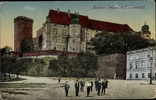 Ak Kraków Krakau Polen, Wawel Königsschloss