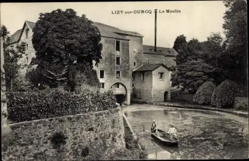 Ak Lizy sur Ourcq Seine et Marne, Le Moulin