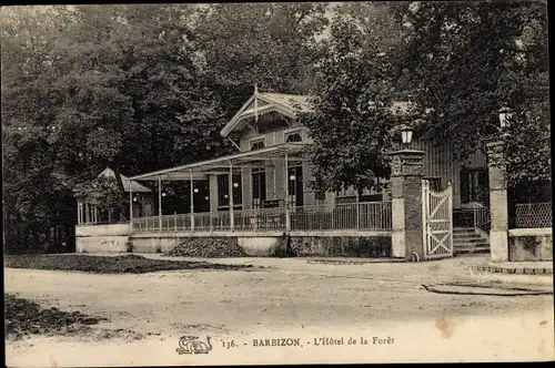 Ak Barbizon Seine et Marne, L'Hotel de la Foret