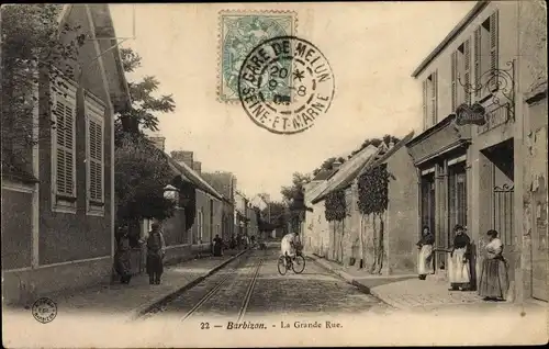 Ak Barbizon Seine et Marne, La Grande Rue