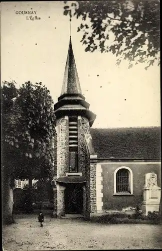 Ak Gournay sur Marne Seine Saint Denis, L'Eglise