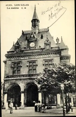 Ak Les Lilas Seine Saint Denis, La Mairie