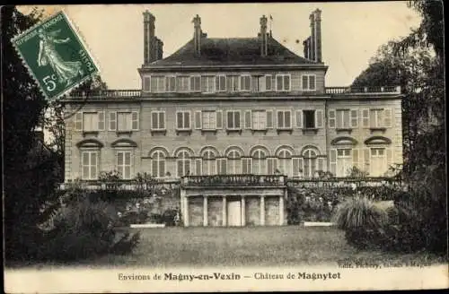 Ak Magny en Vexin Val-d’Oise, Chateau de Magnytot