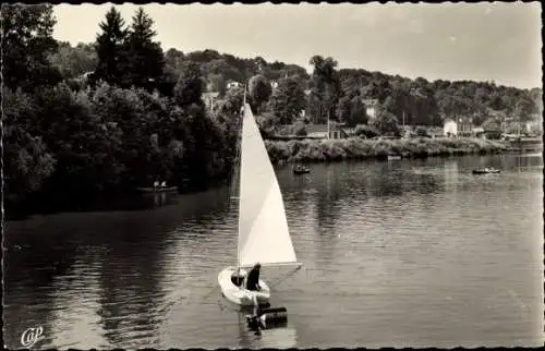 Ak L'Isle Adam Val d’Oise, Bords de l'Oise et les Coteaux de Parmain